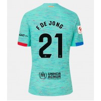 Dámy Fotbalový dres Barcelona Frenkie de Jong #21 2023-24 Třetí Krátký Rukáv